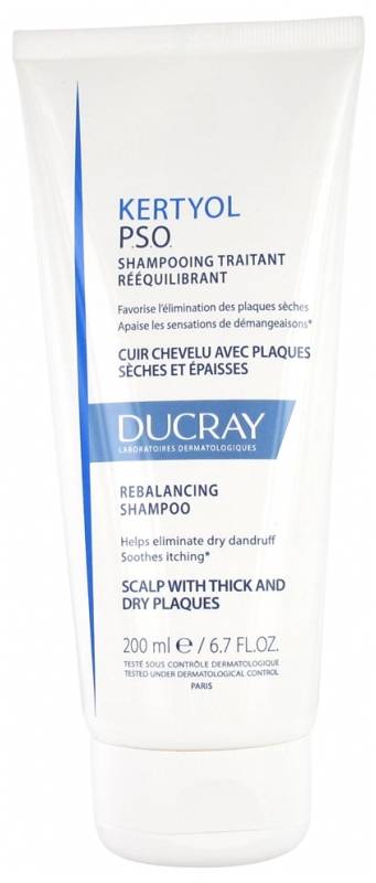 formel indarbejde dyr DUCRAY KERTYOL P.S.O, REBALANCING TREATMENT SHAMPOO. COMPLEMENTARY CARE FOR  PSORIASIS PRONE SKIN. ELLIMINATES DRY DANDRUFF& SOOTHES ITCHING 200ML |  Epharmadora