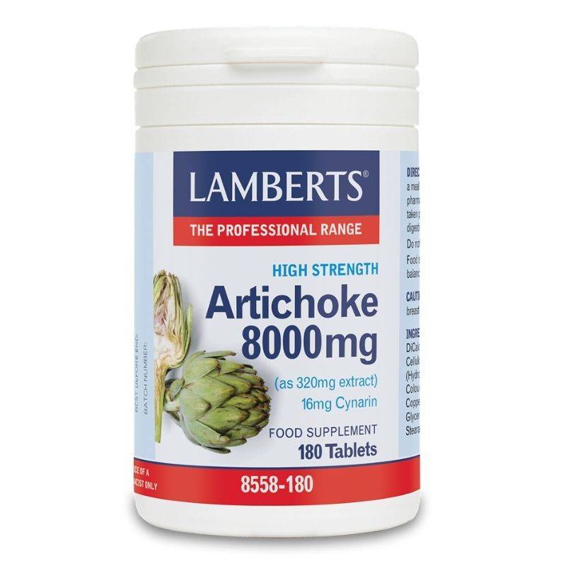 Lamberts Artichoke Extract 8000mg x 180 Tablets Epharmadora