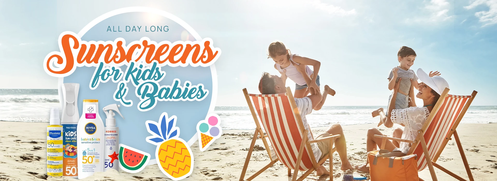 Sunscreens for Babies & Kids