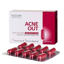 BIOTRADE ACNE OUT SUPPLEMENT, SKIN CARE VITAMINS 30CAPSULES