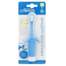 DR. BROWNS INFANT TO TODDLER TOOTHBRUSH 0-3y BLUE