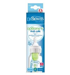 DR. BROWNS NATURAL FLOW OPTIONS+ ANTI-COLIC BABY BOTTLE NARROW NECK 120ML