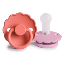 Frigg Daisy Silicone Pacifiers Poppy/Lupine 6-18m 2s