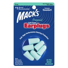 Macks Original Soft Foam Earplugs 3 pairs