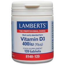 Lamberts Vitamin D3 400IU (10μg) x 120 Tablets