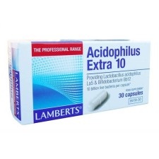 Lamberts Acidophilus Extra 10 x 30 Capsules - 10 Billion Live Bacteria Per Capsule