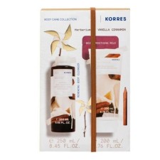 Korres Herbarium Of Vanilla Cinnamon Set Body Cleanser 250ml & Body Milk 200ml