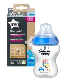 TOMMEE TIPPEE CLOSER TO NATURE BABY BOTTLE 0m+ 260ML BLUE
