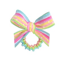 INVISIBOBBLE KIDS SPRUNCHIE SLIM WITH BOW LETS CHASE RAINBOW