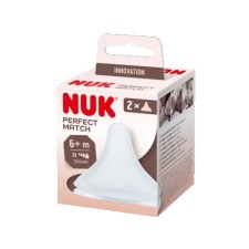 Nuk Perfect Match 2 Silicone Teats U 6+m