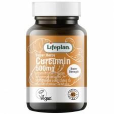 LIFEPLAN CURCUMIN 500mg 60 TABLETS,  WITH VITAMIN C,MANGANESE AND PIPERINE. FOR HEALTHY JOINTS