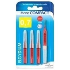 ELGYDIUM CLINIC MONO COMPACT INTERDENTAL BRUSHES RED 0.7, 4PIECES