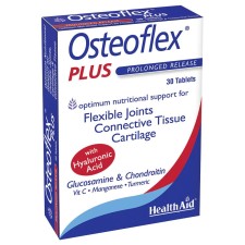 Health Aid Osteoflex Plus x 30 Tablets - Nutritional Support For Flexible Joints & Cartilage With Hyaluronic Acid, Glucosamine & Chondroitin