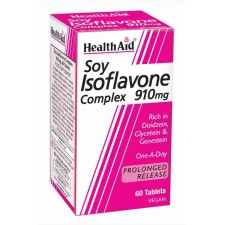 Health Aid Soy Isoflavone Complex 910mg x 60 Veg Tablets - Support For Female Health & Well Being