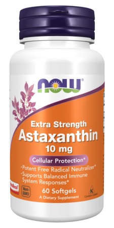 Now Astaxanthin 10mg 60 Softgels