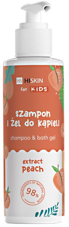 Hi Hiskin Kids Shampoo & Bath Gel Extract Peach 280ml