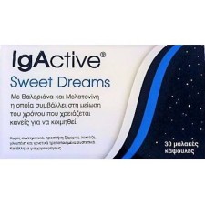IGACTIVE SWEET DREAMS, MELATONIN& VALERIAN 30 SOFT GELS