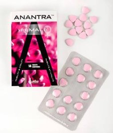 ANANTRA FEMALE, COMBINATION OF NATURAL INGREDIENTS FOR FEMALE SEXUAL DESIRE& WELL- BEING 14TABLETS