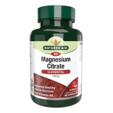 Natures Aid Magnesium Citrate Elemental 119mg 60capsules