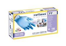 Reflexx Blue Nitrile Disposable Gloves Large 100 Pieces Reflexx Blue Nitrile Disposable Gloves Large 100 Pieces