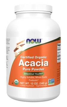 Now Foods - Certified Organic Acacia Pure Powder x 340g