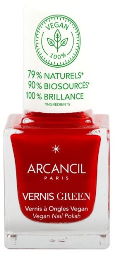Arcancil Vernis Green Vegan Nail Polish Coquelicot No 100