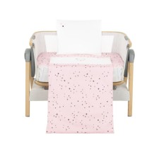 Kikka Boo Mini Cot Bedding Set 3s Bear Pink