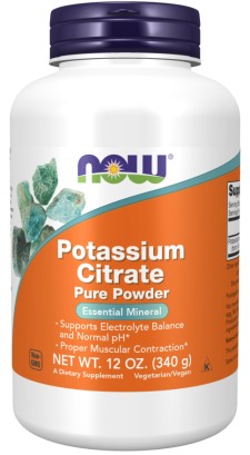 Now Potassium Citrate Pure Powder 340g