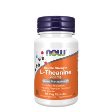 NOW DOUBLE STRENGTH L-THEANINE 200mg 60 VEG CAPSULES