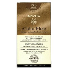 Apivita My Color Elixir Permanent Hair Color Kit Platinum Gold Blonde No 10.3