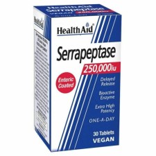Health Aid Serrapetase 250000iu, 30 tablets