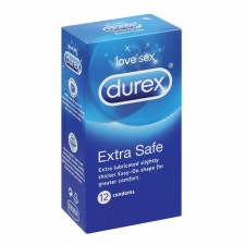 DUREX EXTRA SAFE CONDOMS 12 PIECES