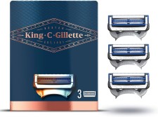 Gillette King C Razor Blades 3s