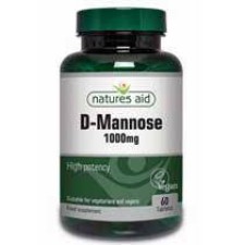 NATURES AID D-MANNOSE 1000MG, NATURAL OCCURRING SUGAR. FOR THE SUPPORT OF URINARY SYSTEM 60TABLETS