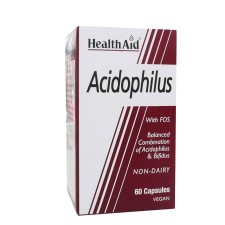 HEALTH AID ACIDOPHILUS (100 MILLION), BALANCED COMBINATION OF ACIDOPHILUS& BIFIDUS 60TABLETS
