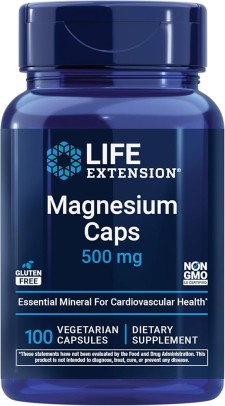 Life Extension Magnesium Caps 500mg 100s, Μαγνήσιο Σε Μορφή Καψουλών