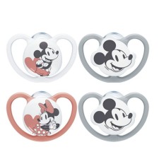 Nuk Disney Mickey Mouse Space Silicone Soothers 6-18m 2pieces