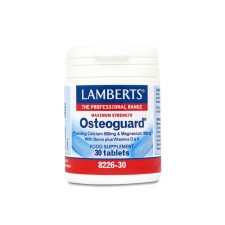 LAMBERTS OSTEOGUARD, CALCIUM 500MG& MAGNESIUM 188MG WITH BORON PLUS VITAMIN D& K FOR HEALTHY BONES 30TABLETS