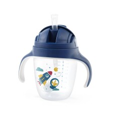Babyono Sippy Cup with Straw Blue 6months+ 240ml