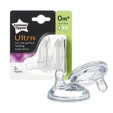 TOMMEE TIPPEE ULTRA SLOW FLOW TEATS 0m+ 2s