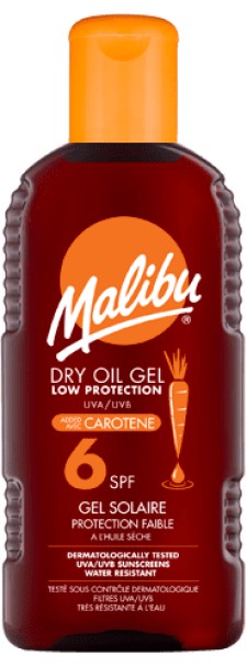 Malibu SPF6 Dry Oil Gel Carotene 200ml
