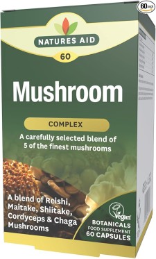 Natures Aid Mushroom Complex x 60 Capsules