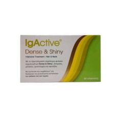 IGACTIVE DENSE & SHINY 60 CAPSULES, INTENSIVE TREATMENT FOR HAIR AND NAILS