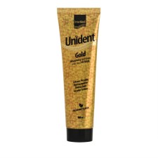 UNIDENT GOLD TOOTHPASTE, WHITENING TOOTHPASTE WITH GOLD PARTICLES. FOR EVERY DAY USE 100ML