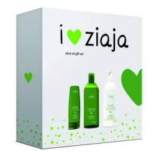 ZIAJA OLIVE OIL GIFT SET. BODY LOTION 400ML & SHOWERGEL 500ML & HAND CREAM 80ML