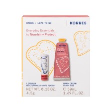 Korres Mediterranean Grape Tinted Lip Balm + Hand Cream Peony Rose ...