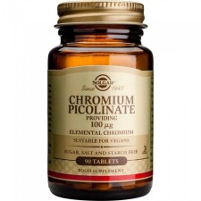 Solgar Chromium Picolinate 100μg x 90 Tablets - Elemental Chromium - Supports Healthy Blood Sugar Metabolism