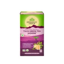 ORGANIC INDIA TULSI JASMINE GREEN TEA WITH CAFFEINE 25TEABAGS