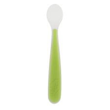 Chicco Silicone Softly Spoon Green 6m+