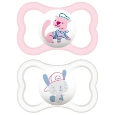 MAM AIR NIGHT 16m+ SILICONE SOOTHERS 2PIECES